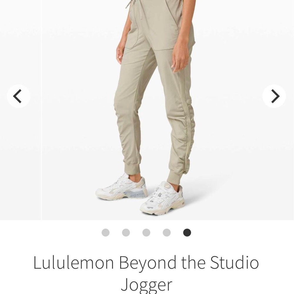 Lululemon Beyond the Studio Jogger in solid beige